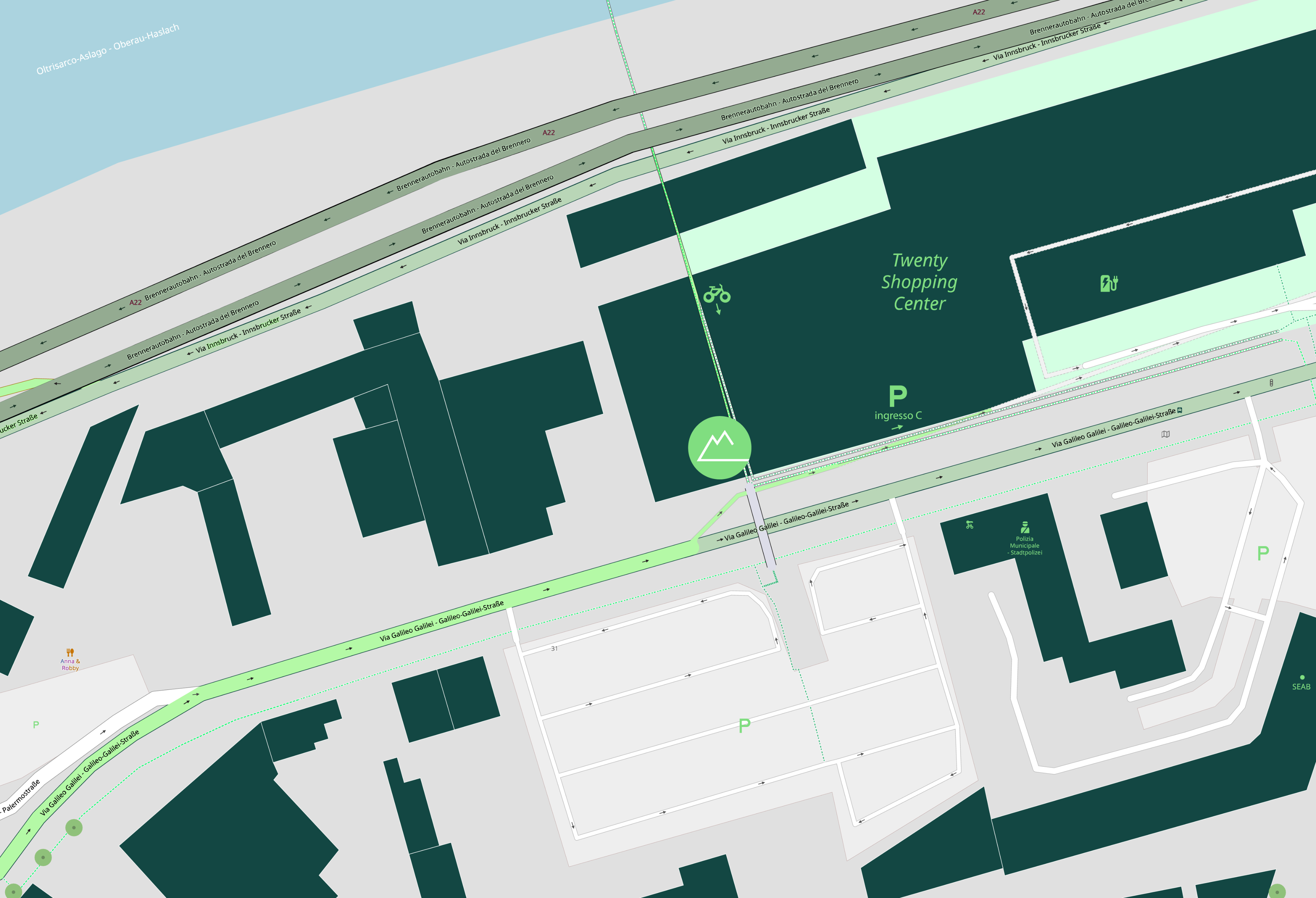 mappa dolomites medical center